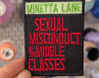 Henrik Ibsen's SE*UAL Misconduct of the Middle Classes embroidered patch. Iron-on or sew-on. Custom design.