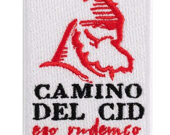 Embroidered patch Camino del Cid. Ego Rudemco. Souvenir. 7 cm x 5.5 cm. Sew or iron on.