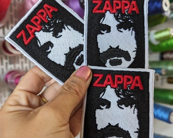 Embroidered patch "Fran Zappa", composer. to sew or iron