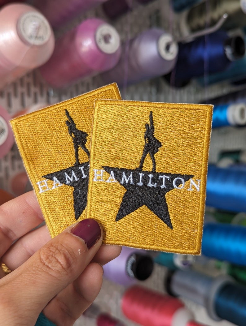 Patch brodé musical Hamilton. à coudre ou à repasser. image 7