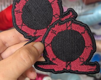 "Runes and Alchemy" embroidered patch. Sew-on or iron-on. Price per piece. 6cm x 7.5cm.