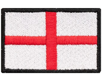 England flag embroidered patch. Sew or iron on. Various designs to choose from.