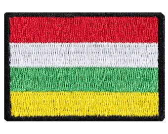 Embroidered patch of the flag of La Rioja. Spain. Custom design. Various designs to choose from. Sew-on or iron-on.