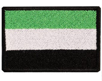 Embroidered patch "Flag of Extremadura". For sewing or ironing.