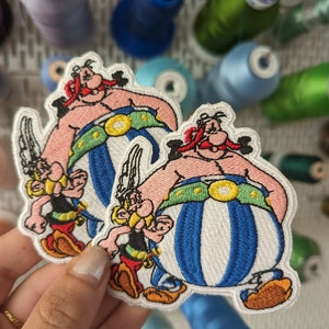 Asterix and Obelix embroidered patch to sew or iron on image 2