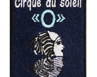 Cirque du Soleil embroidered patch. Sew-on or iron-on. 7cm x 5.5cm.