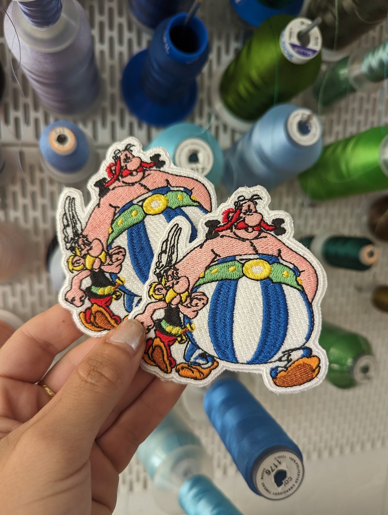 Asterix and Obelix embroidered patch to sew or iron on image 4