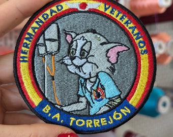 Air Force embroidered patch. Spain. Torrejón veterans. to sew or iron. Own. 9cm