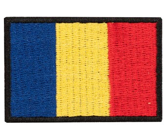 Embroidered patch "Flag of Andorra." Various designs to choose from. Custom design. Sew-on or iron-on.