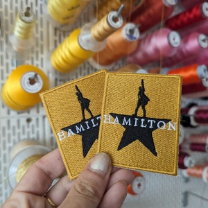 Patch brodé musical Hamilton. à coudre ou à repasser. image 4