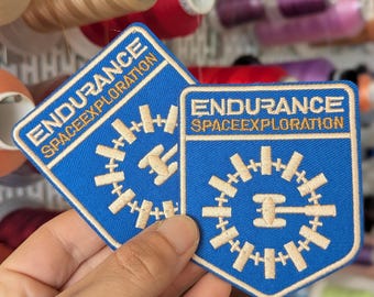 Mission Endurance embroidered patch. Sew-on or iron-on. 8cm.