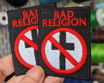 Parche bordado Bad religion band. para coser o planchar