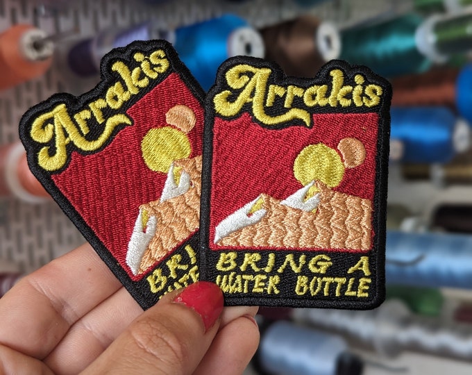 Featured listing image: Arrakis souvenir embroidered patch. Dune. Frank Herbert. for sewing or ironing