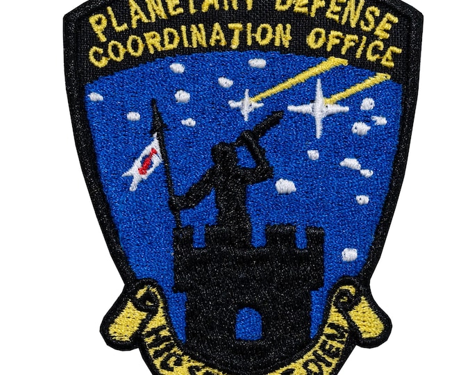 Featured listing image: Planetary Defense Coordination Office embroidered patch. Sew or iron on.