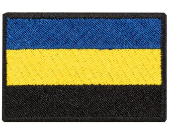 Gelderland (Netherlands) flag embroidered patch. Sew-on or iron-on. Various designs to choose from.