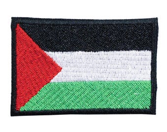 Palestinian Flag embroidered patch. Sew or iron on.