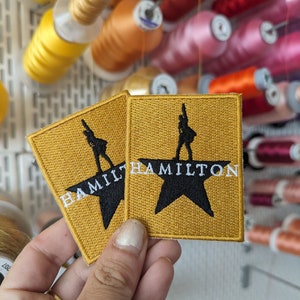 Patch brodé musical Hamilton. à coudre ou à repasser. image 5