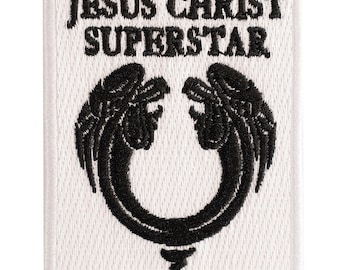 Jesus Christ Superstar musical embroidered patch. Broadway. Custom design. 7cm x 5.5cm. Sew-on or iron-on.