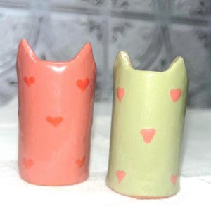 Handmade Ceramic Cat Whisker Vase