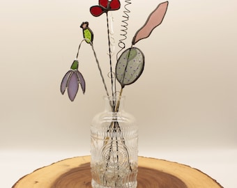 Stained Glass Wildflower Bouquet – Seven Stem Arrangement