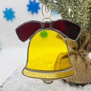 Stained Glass Bell Ornament – Christmas Tree Decoration