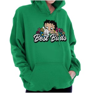 Betty Boop Dog Pudgy Cartoon Vintage Gift Womens Hooded Sweatshirts Hoodies