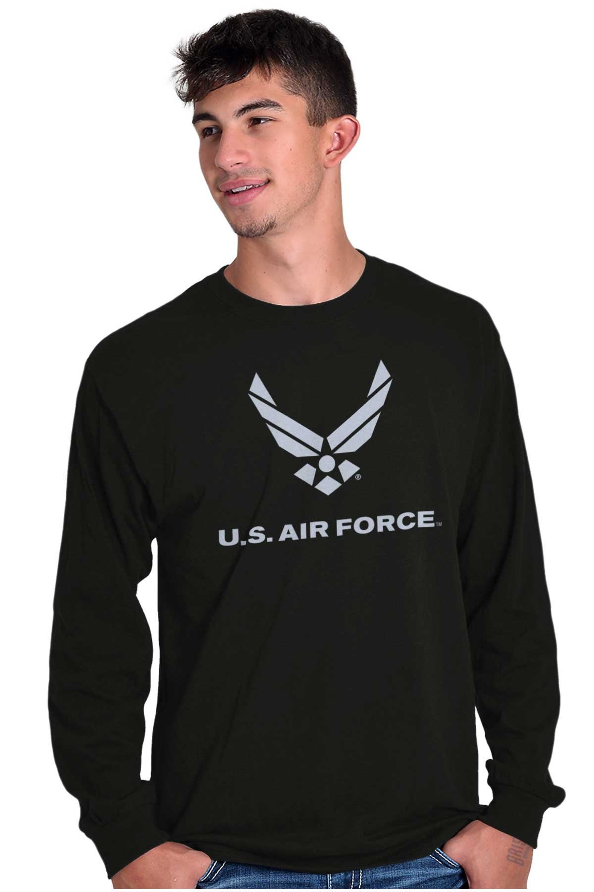 USAF American Official Air Force Logo Gift Long Sleeve Tshirt for Men ...