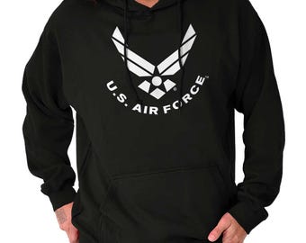 Official US Air Force USAF Arnold Wings Logo Hoodie Hooded Sweatshirt Men Women