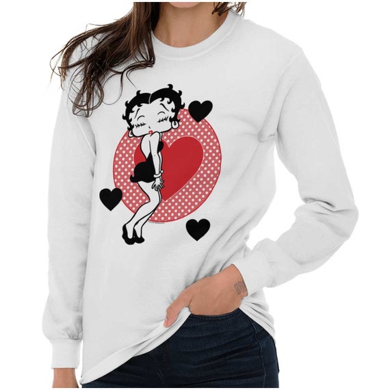 Cute Embrace Your Betty Boop Vintage Cartoon Womens Hooded Sweatshirts Hoodies E - Foto 10