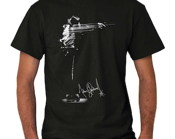 Camiseta de cuello redondo para mujer o hombre con la firma de Michael Jackson, Rey del Pop Dance