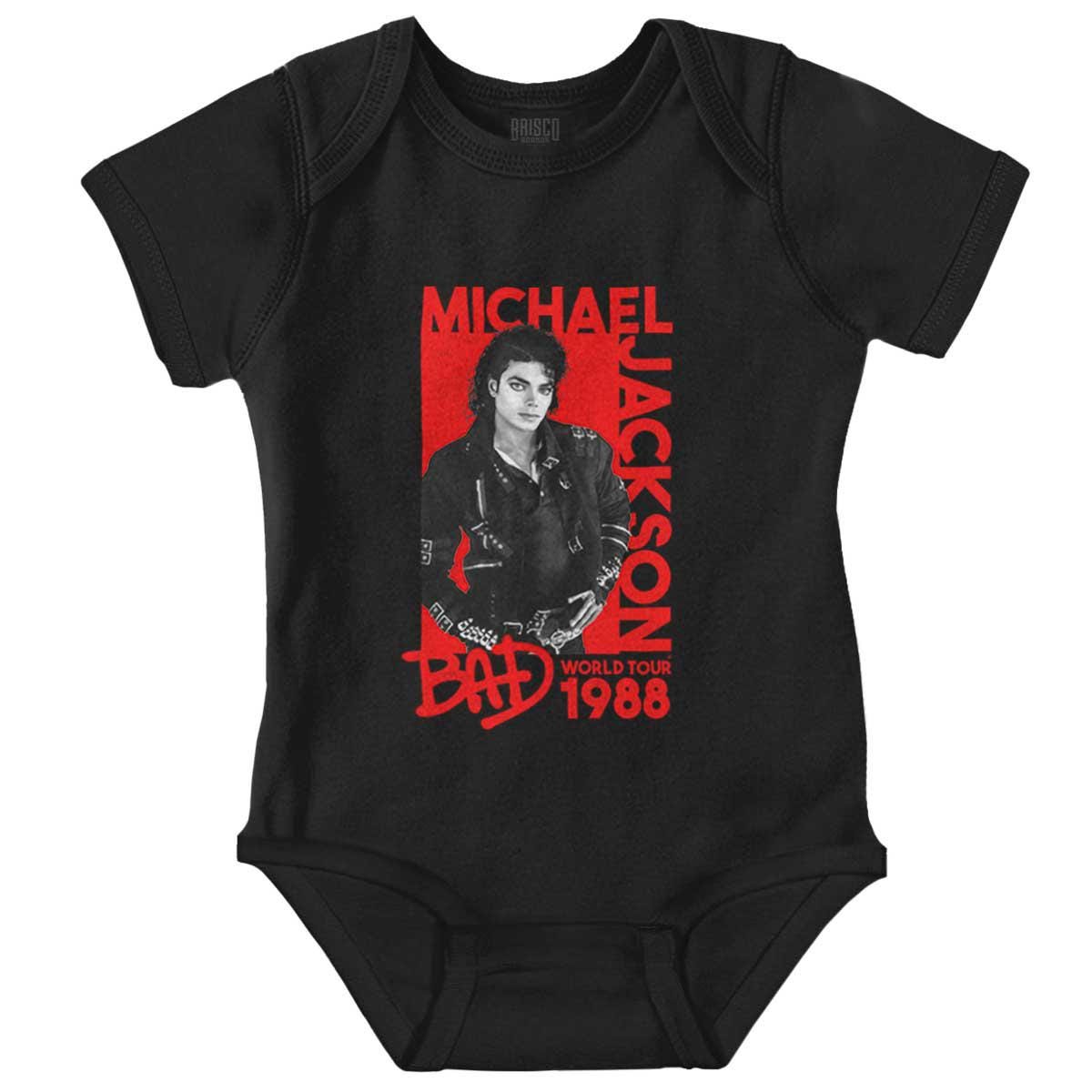 Vintage Michael Jackson Bad Album World Tour Newborn Baby Boy Girl ...