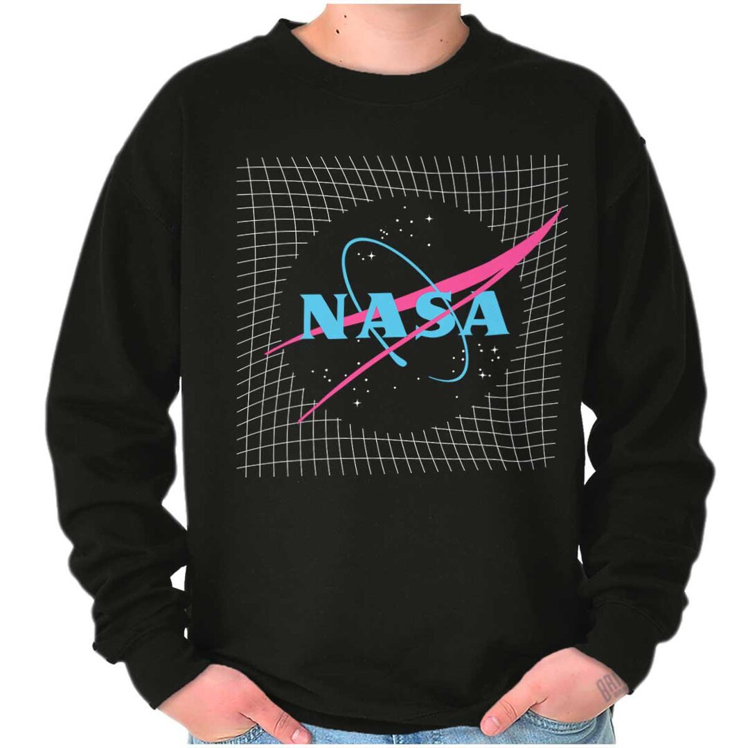 Vaporwave Retro NASA Meatball Logo Womens or Mens Crewneck Sweatshirt ...