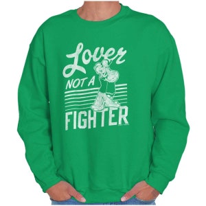 Vintage Cartoon Valentines Popeye Olive Oyl Womens or Mens Crewneck Sweatshirt