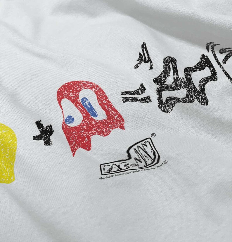 Packman Math Symbol PACMAN and Blinky 80s Math Equation Retro Newborn Baby Boy Girl Infant ...