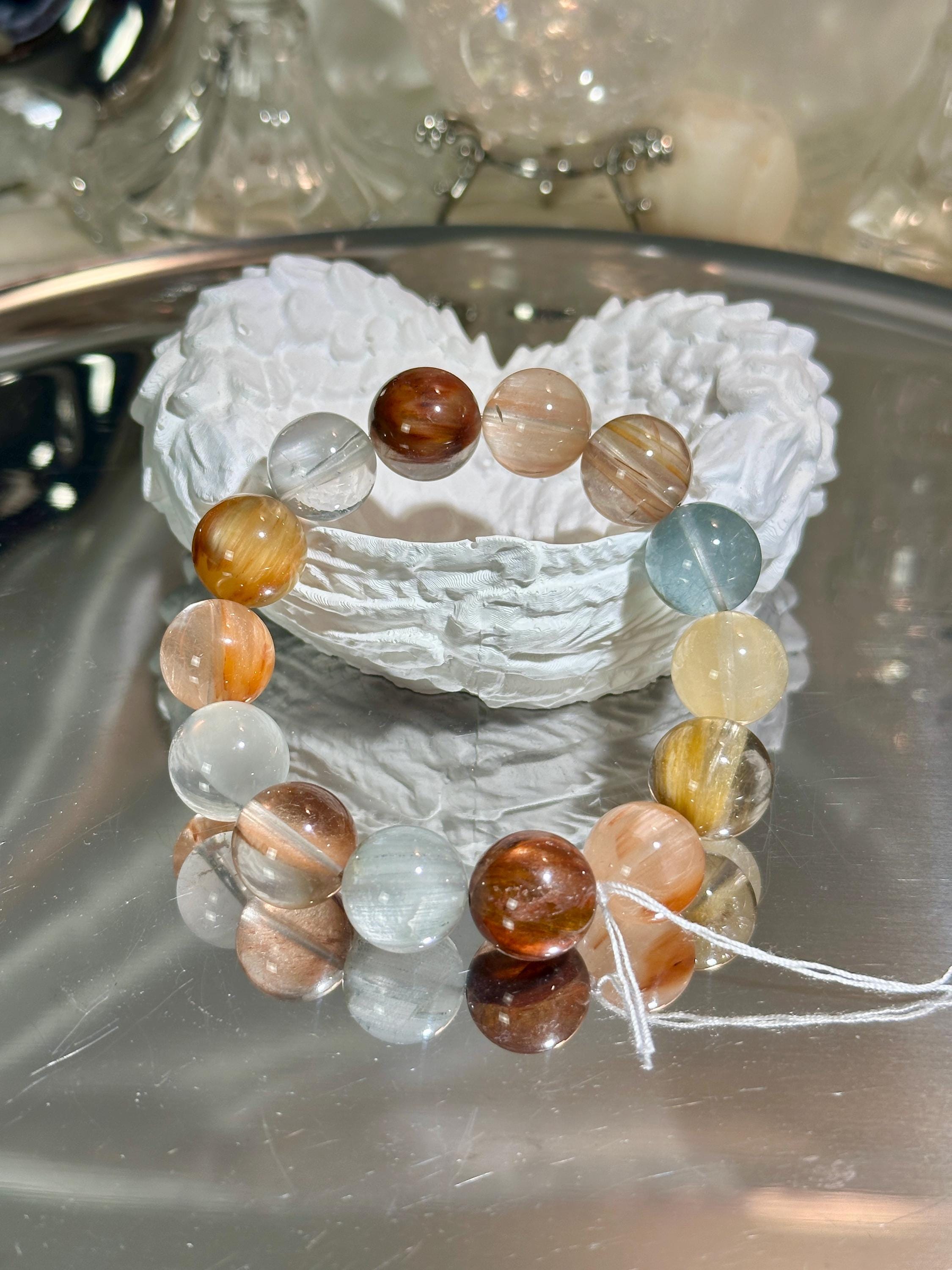 Multi Rutile Quartz Bracelet - Etsy Multi Rutile Quartz Bracelet - Etsy
