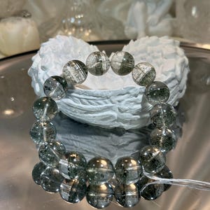 14 mm ナチュラル グリーン ファントム ブレスレット 14咪天然墨绿色满 