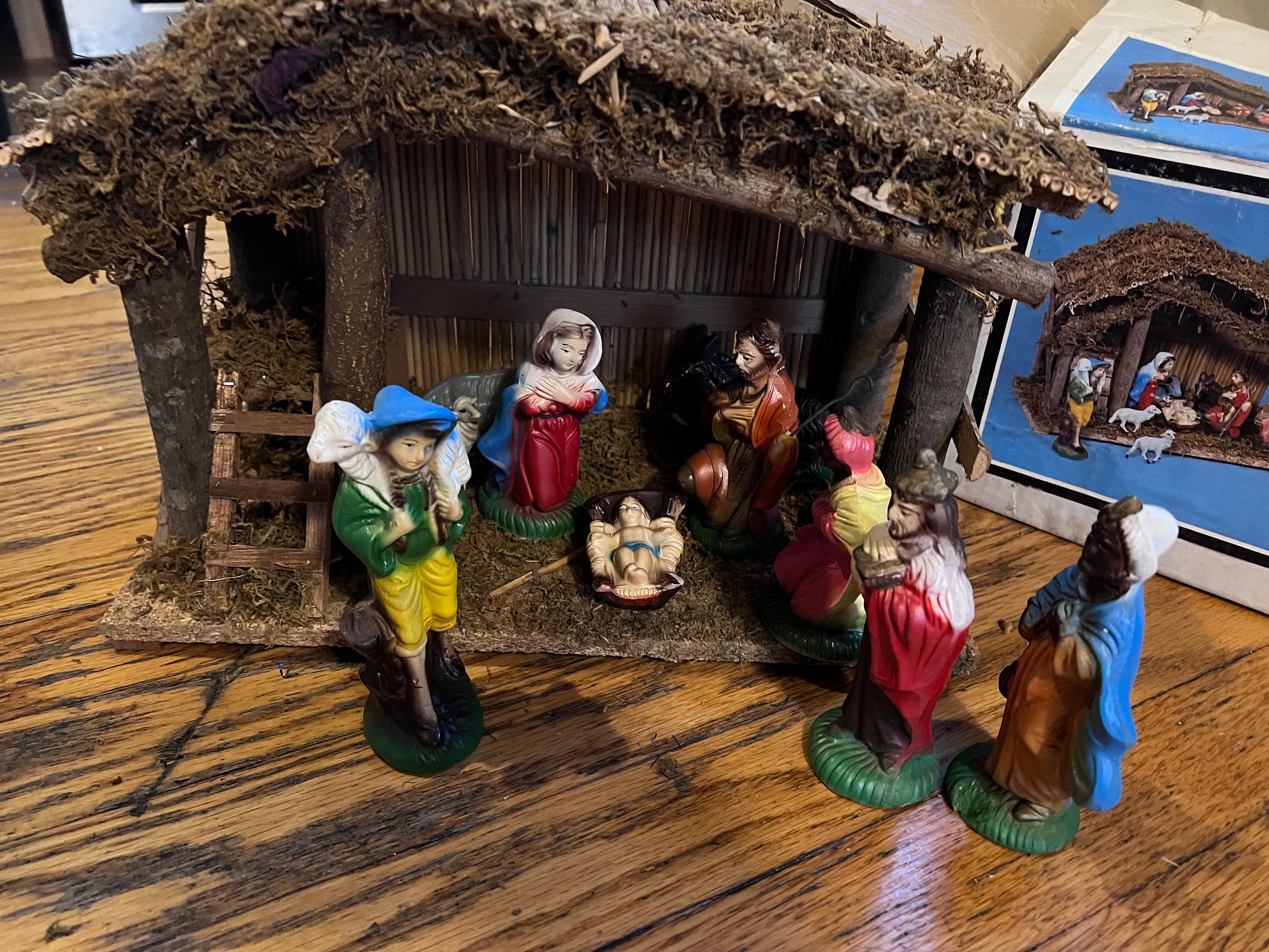 Vintage Trim A Home Kmart Nativity Set Acrylic 10 Pcs. Etsy