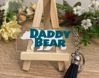 Daddy Bear Keyring - Father’s Day, New Dad