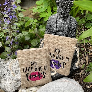 Cartes de vœux pour adultes, Cartes de positivité, Bien-être des adultes, Fait main avec sac en jute