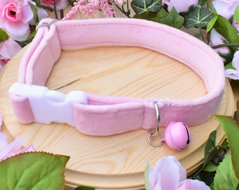 Baby Pink Plush Collar 12-18inch Pet Play Cosplay Adult