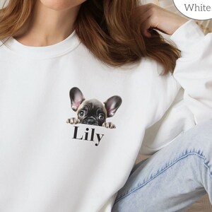 Custom French Bulldog Sweatshirt, Personalized French Bulldog Shirt, Christmas Gift for Dog Mom, Frenchie Mom Shirt, French Bulldog Gift