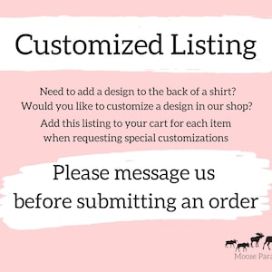 Customized Listing