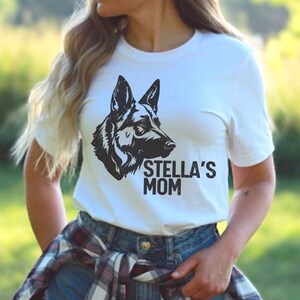 Custom German Shepherd Shirt, Personalized GSD Mom Shirt, Christmas Gift for Dog Mom, German Shepherd Shirt, German Shepherd Gift, GSD Gift