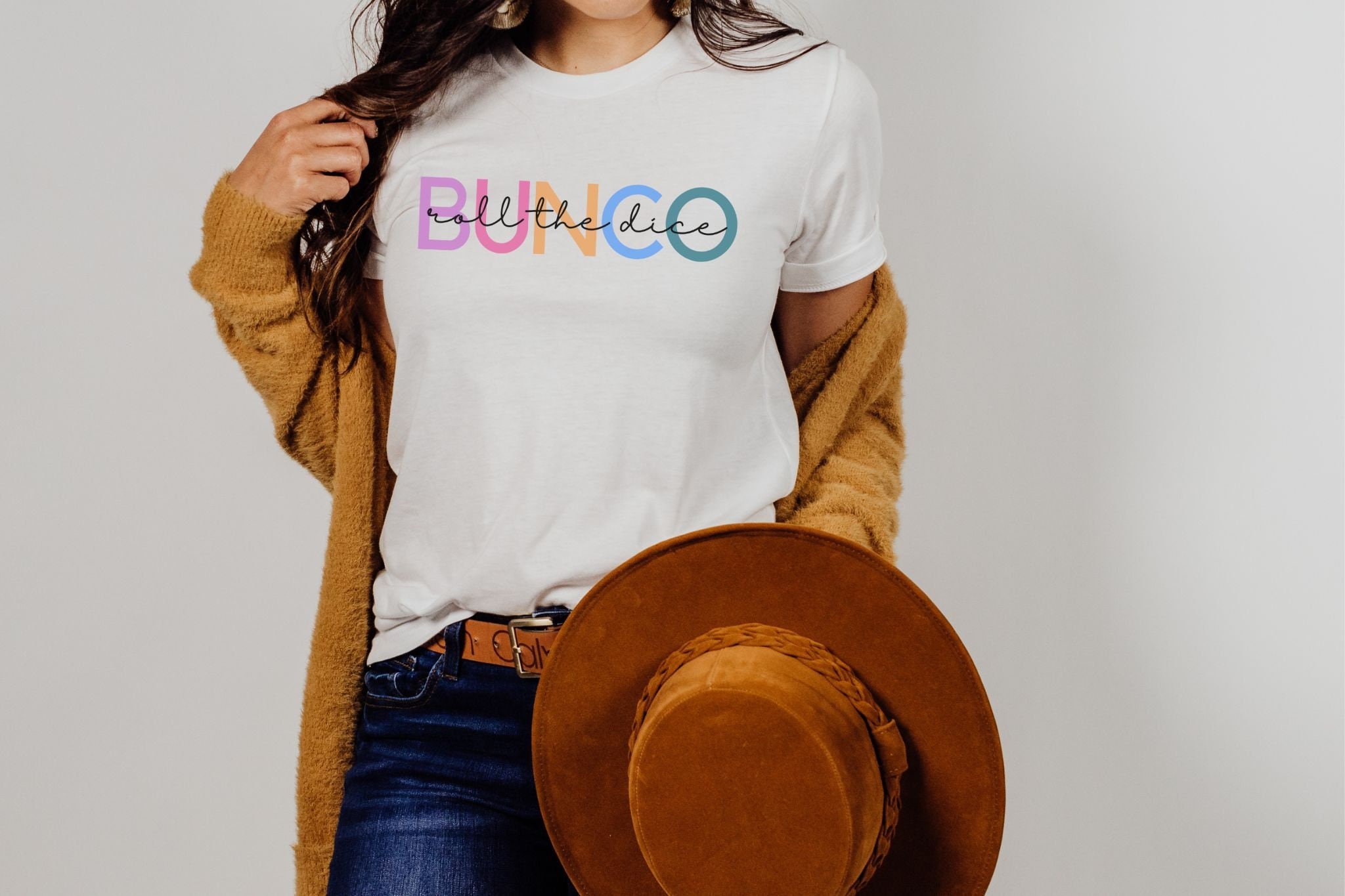 T-shirt Bunco Roll The Dice, T-shirt Bunco, Cadeau pour le groupe Bunco, Quel numéro sommes-nous ?, T-shirt de l'équipe pour les joueurs de Bunco, Chemise de nuit de match, BC3001