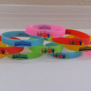 Inspired P. Rangers glow in the dark bracelets 10 count