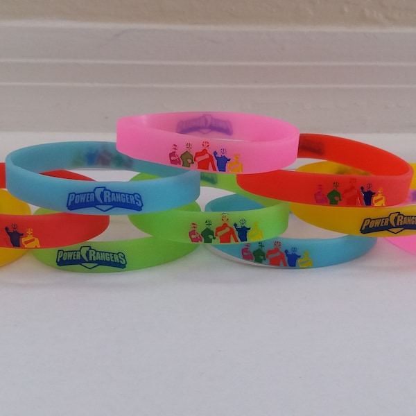 Inspired P. Rangers glow in the dark bracelets 10 count