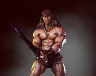 Figure Conan The Barbarian 3D model of a personalized action statue 3D Model Hande Made