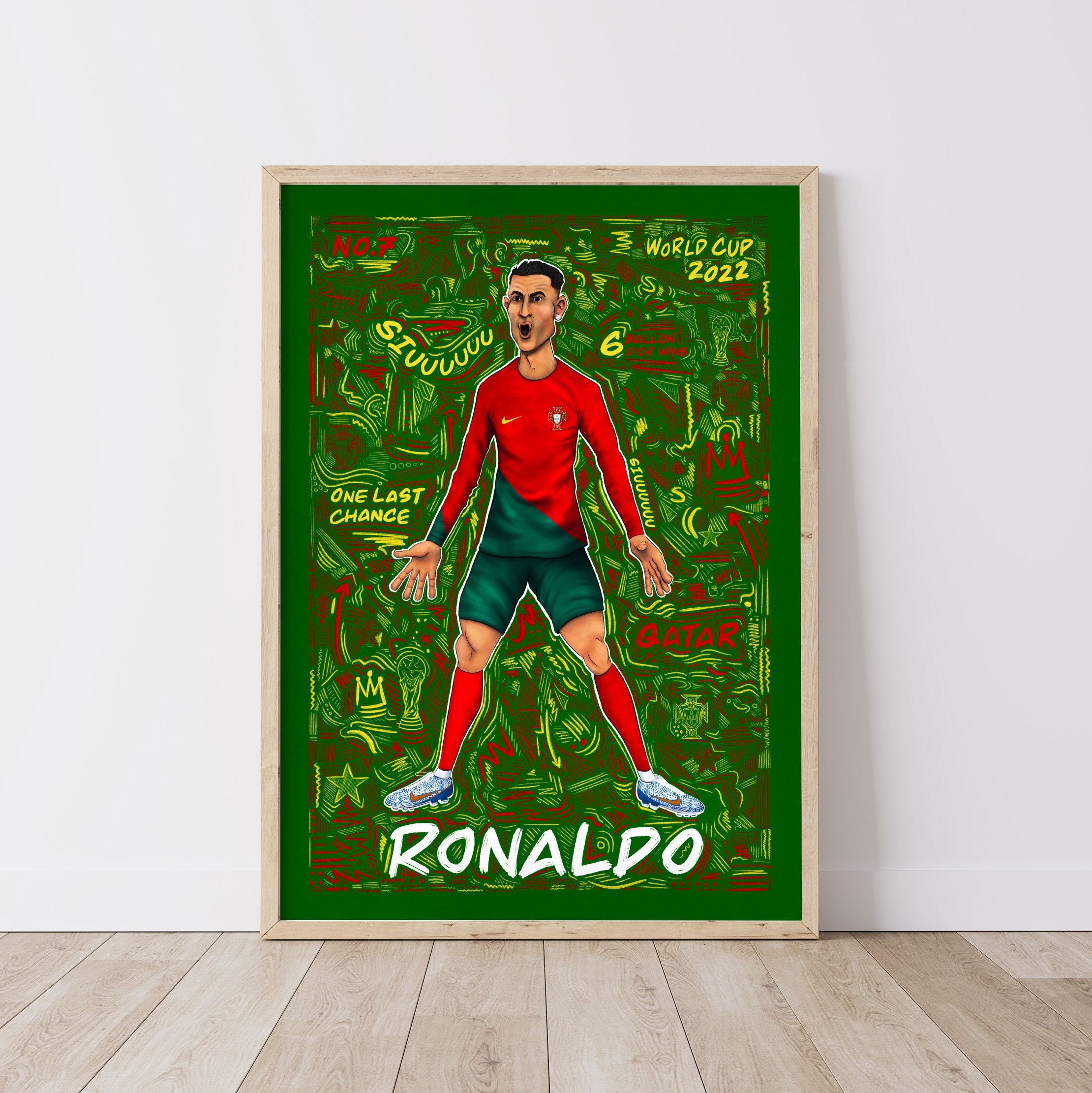 Cristiano Ronaldo Dessin ORIGINAL Dessin Au Crayon Croquis De Football Cr7  Portrait -  Norway