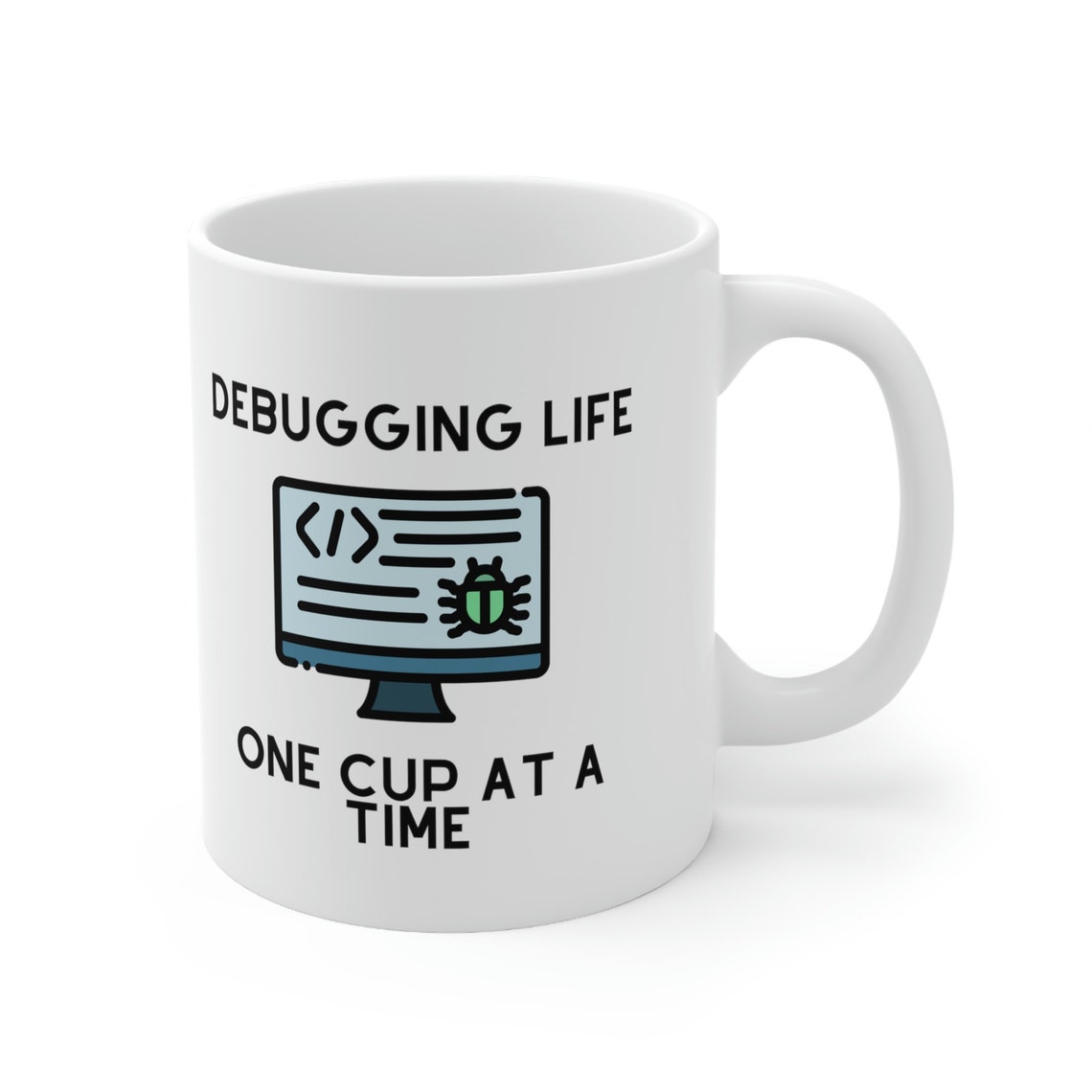 Debugging Coding Mug Funny Programmer Gift, Funny STEM Teacher Gift ...