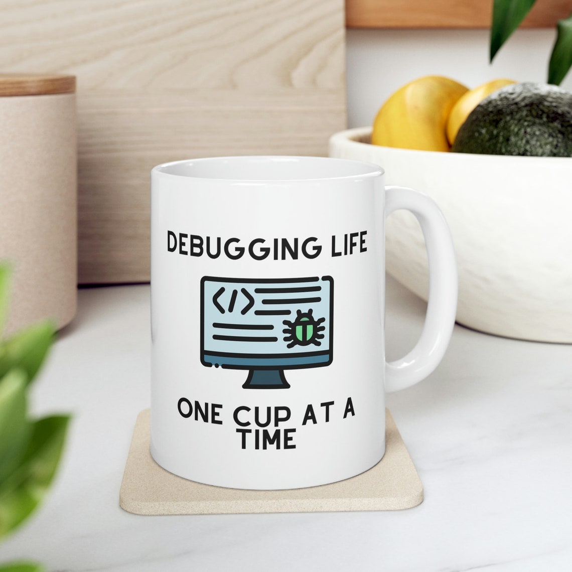 Debugging Coding Mug Funny Programmer Gift, Funny STEM Teacher Gift ...